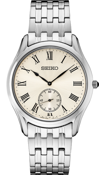 Mens Stainless Steel Essentials Quartz Watch with Ivory Dial